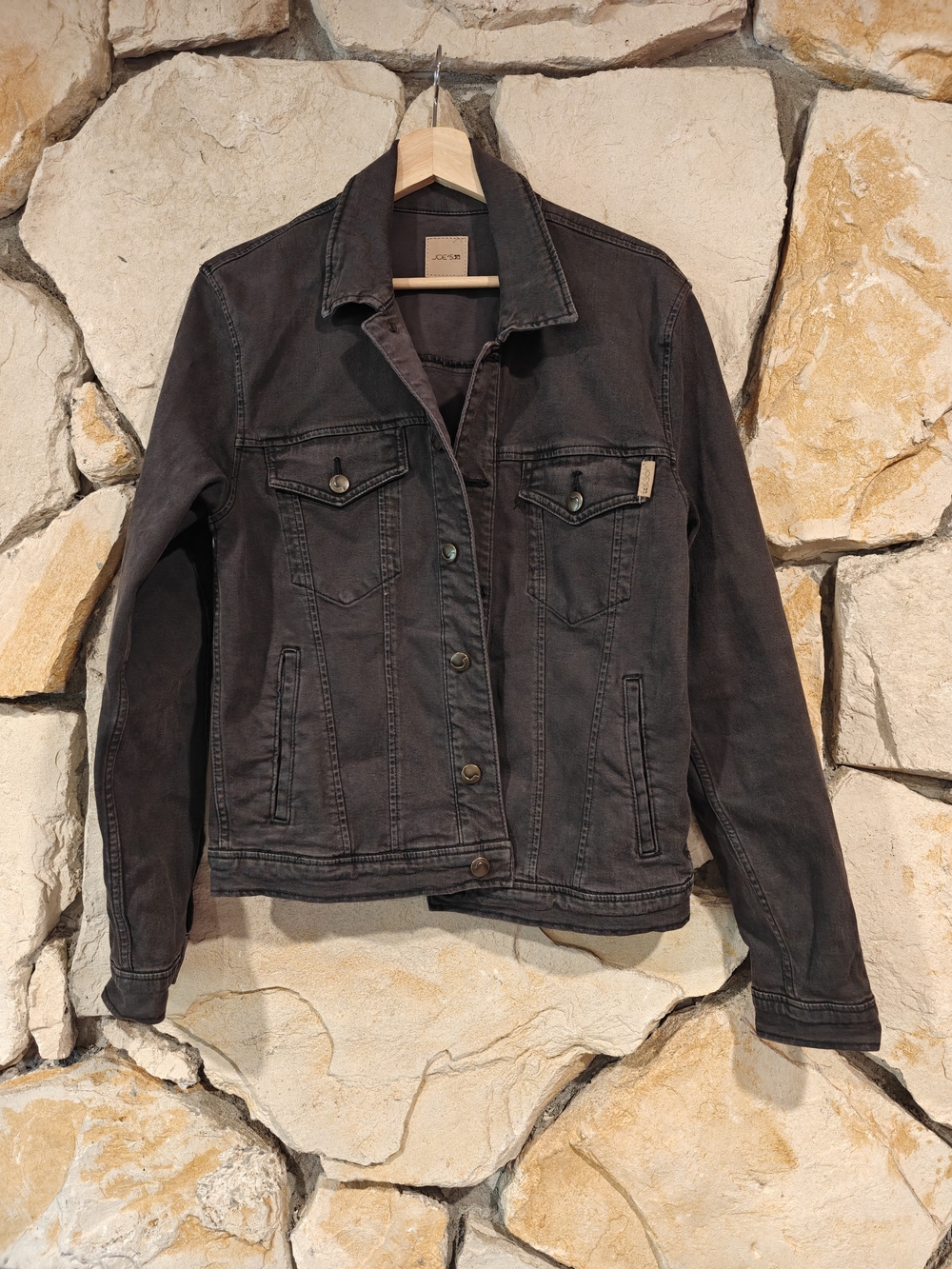 Joe's Jeans Washed Black Denim Jacket - Small